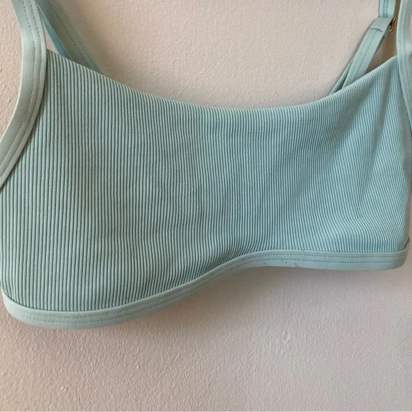 L*SPACE Gemma Ribbed Bikini in Light Turquoise - Small - Picture 6 of 16